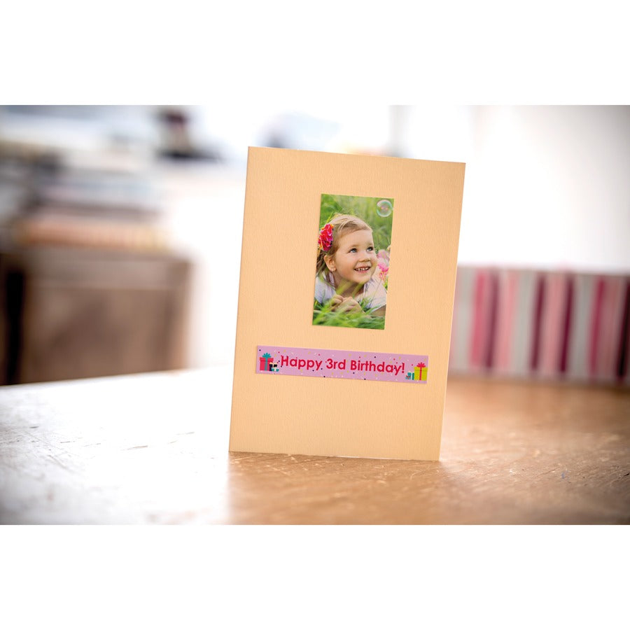 Image of Brother CZ-1005 Multipurpose Label, 1 31/32" Width, Zero Ink (ZINK), Paper, Water Resistant, 1 Each
