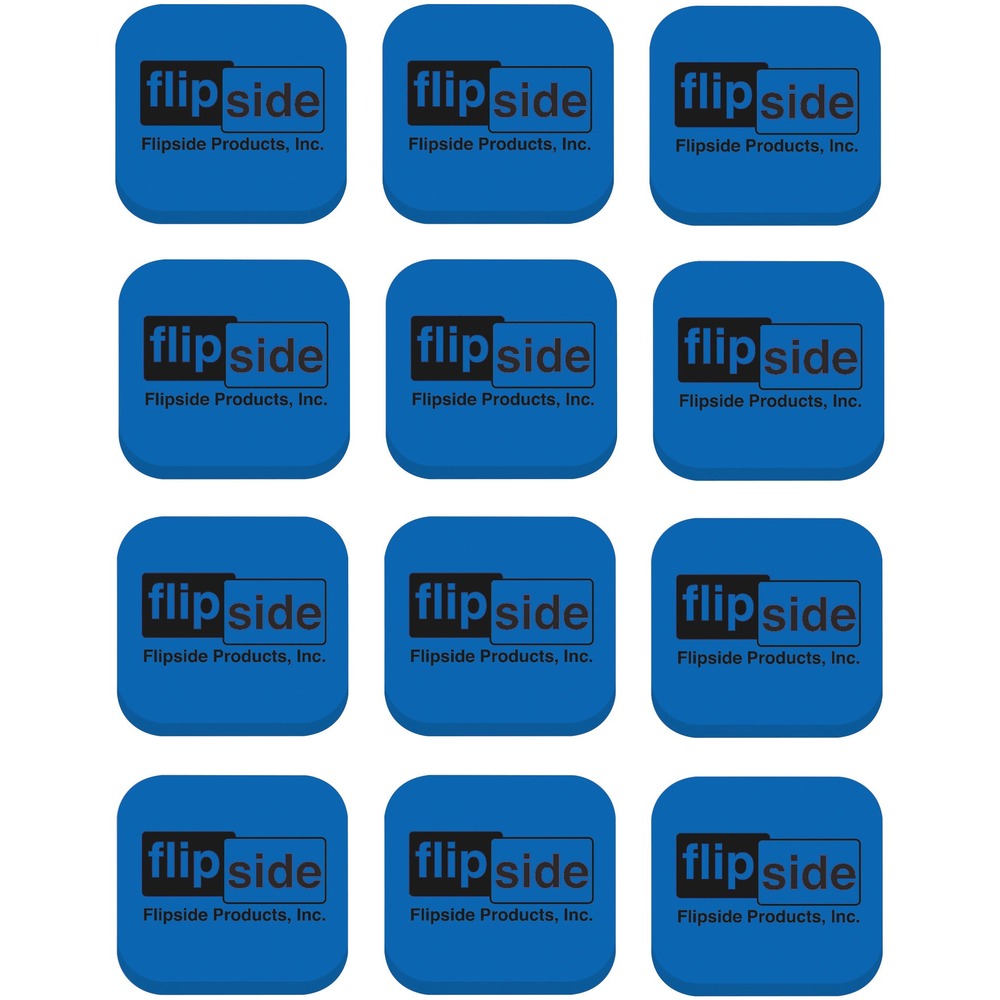 Image of Flipside Magnetic Whiteboard Student Erasers, 12/PK, BE