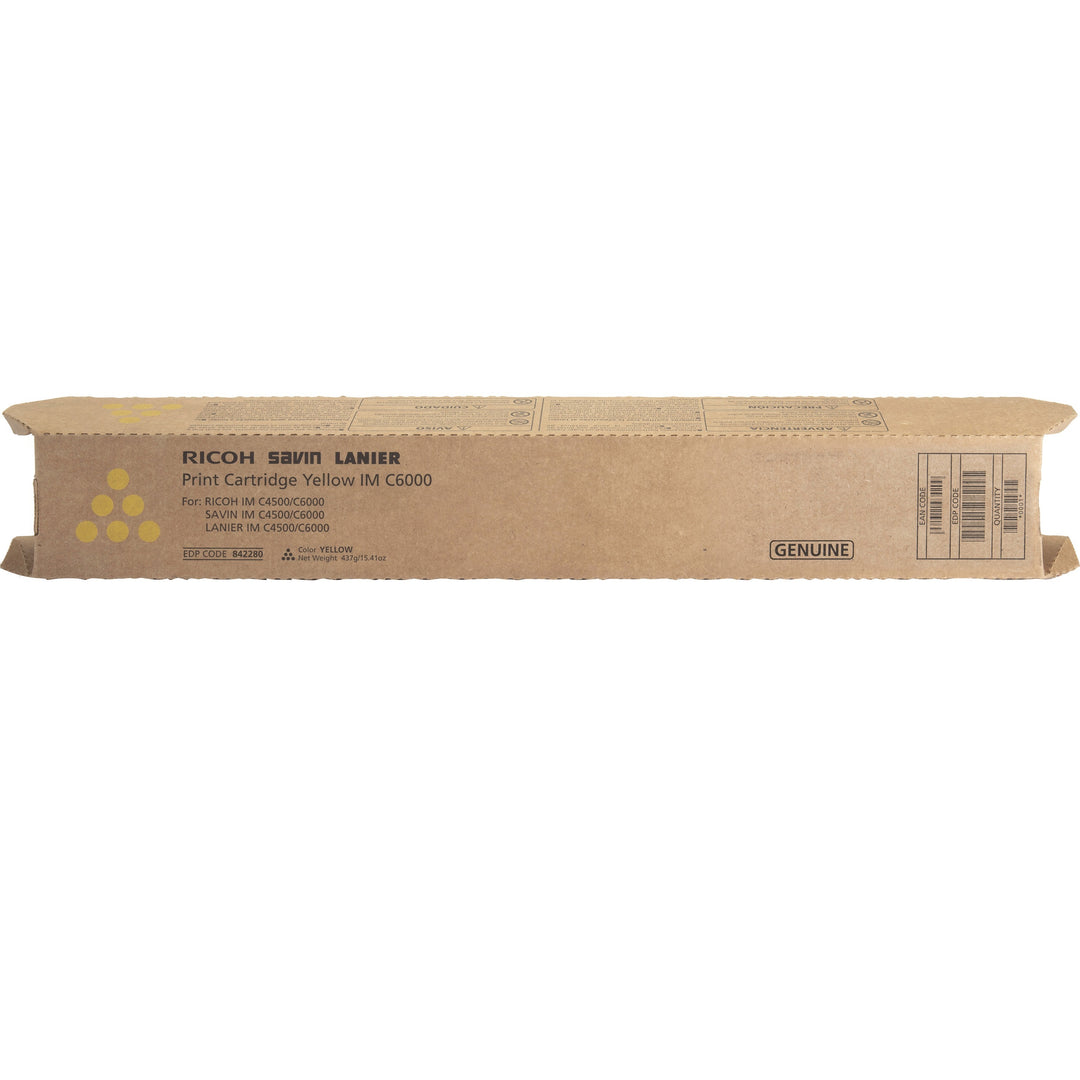 Image of Ricoh® Toner Cartridge, 4500/6000, 22,500 Yield, YW