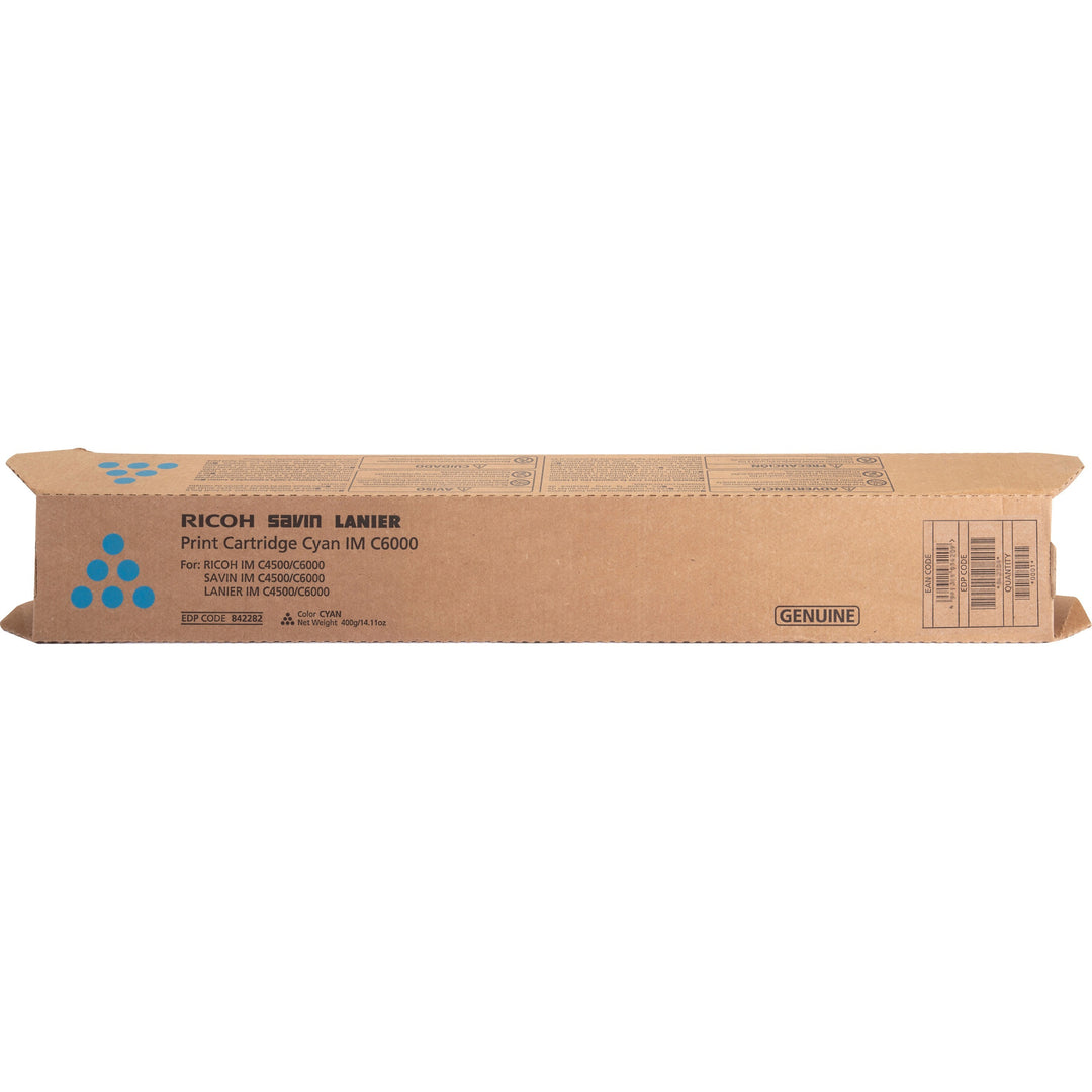 Image of Ricoh® Toner Cartridge, 4500/6000, 22,500 Yield, CYN