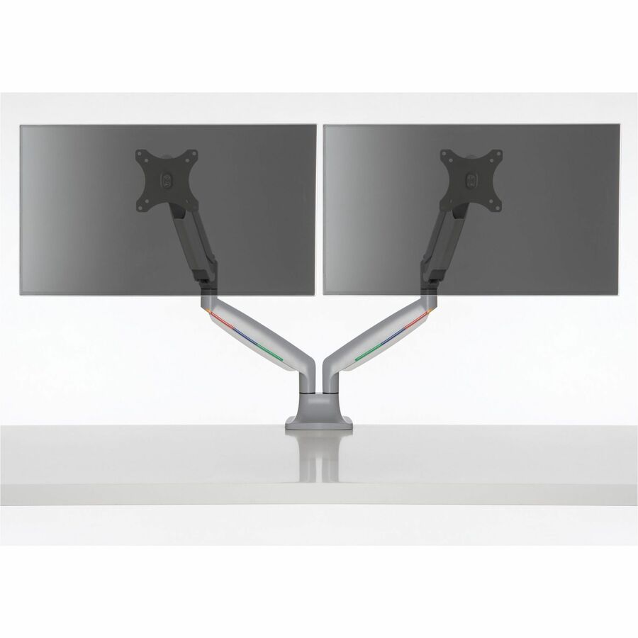 Image of Kensington® Monitor Arm,Dual,Fully Articulating,6-7/10"-19-9/10"H,GY