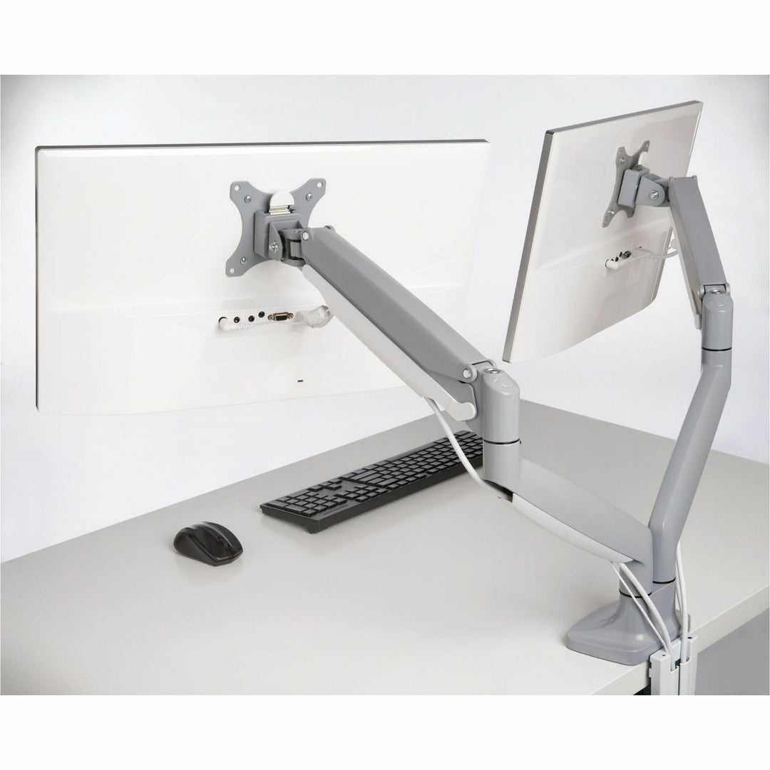 Image of Kensington® Monitor Arm,Dual,Fully Articulating,6-7/10"-19-9/10"H,GY