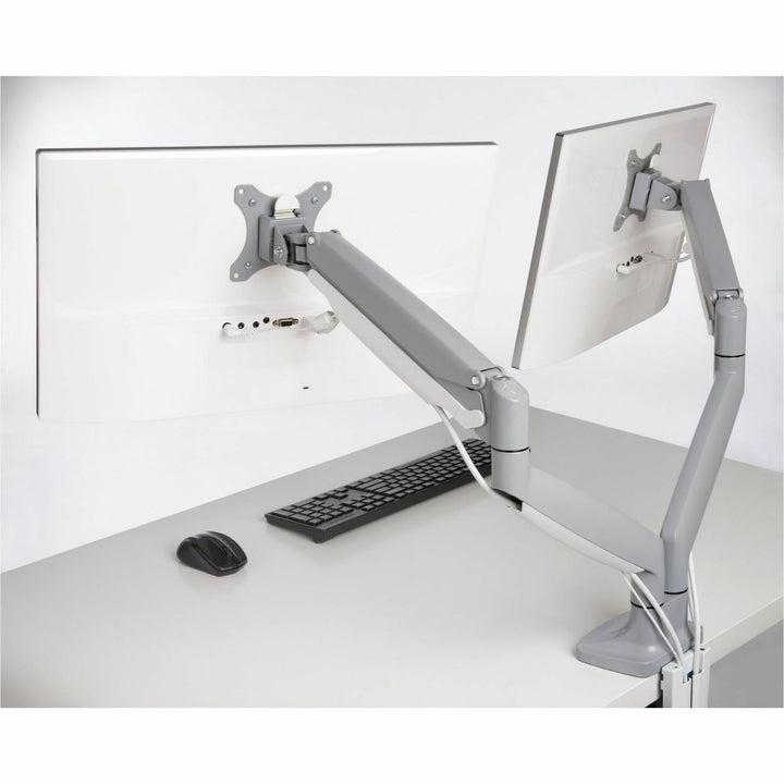 Image of Kensington® Monitor Arm,Dual,Fully Articulating,6-7/10"-19-9/10"H,GY