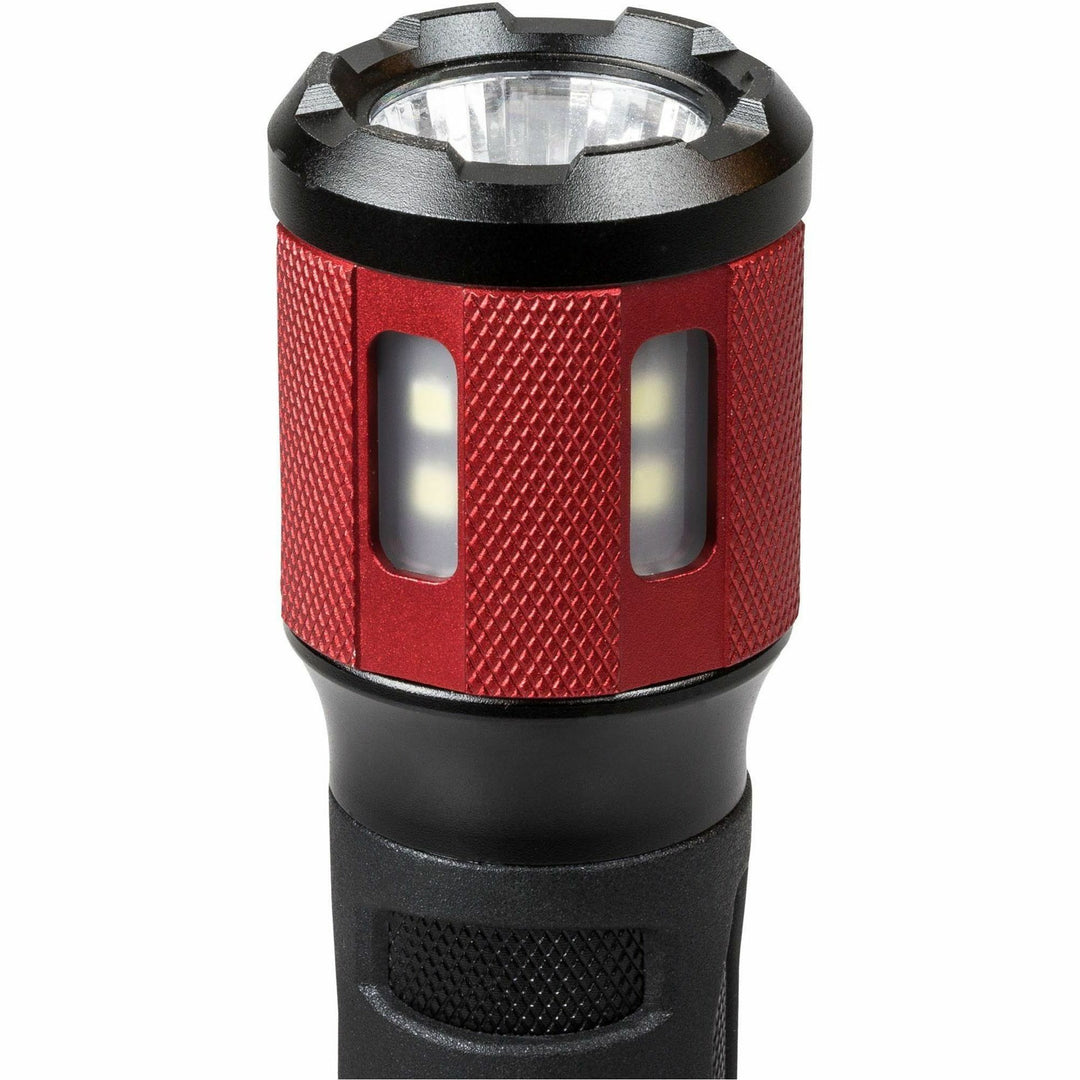 Image of DORCY® Flashlight, 360 Lumen, 1-1/2"Wx1-1/2"Lx5-1/10"H, Black/Red