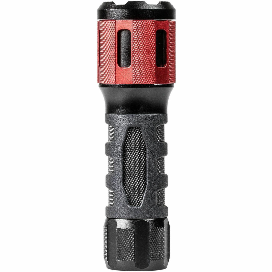 Image of DORCY® Flashlight, 360 Lumen, 1-1/2"Wx1-1/2"Lx5-1/10"H, Black/Red