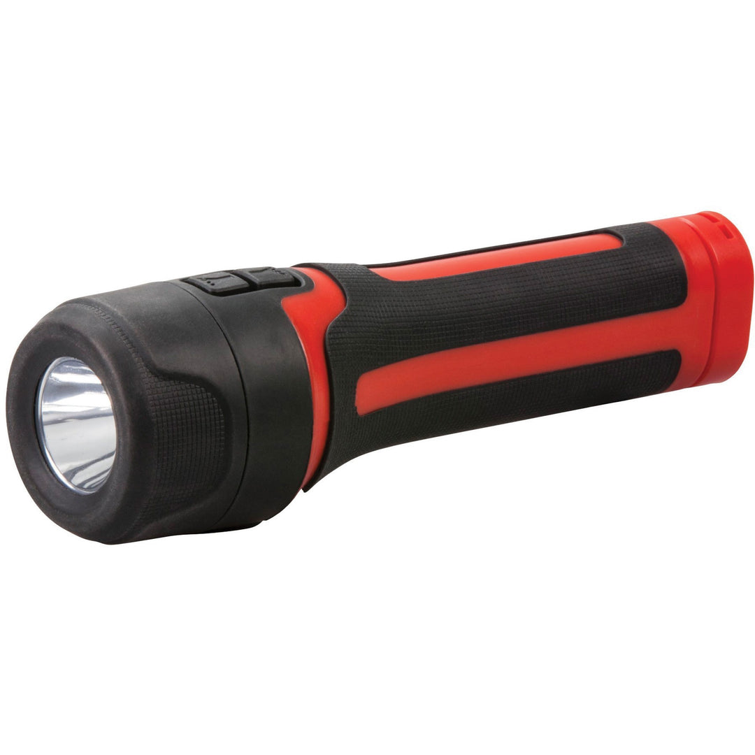 Image of DORCY® Flashlight, Path, 150 Lumen, 1-9/10"Wx1-9/10"Lx7-1/4"H,BK/RD