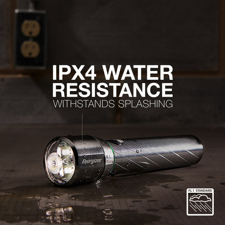 Image of Eveready® Flashlight, LED, Rechargeable, 1000 Lumens, 200m, Silver