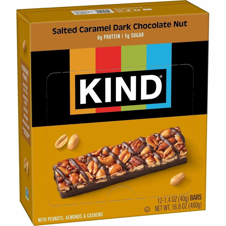Image of KIND 26961 Salted Caramel Dark Chocolate Nut Bars