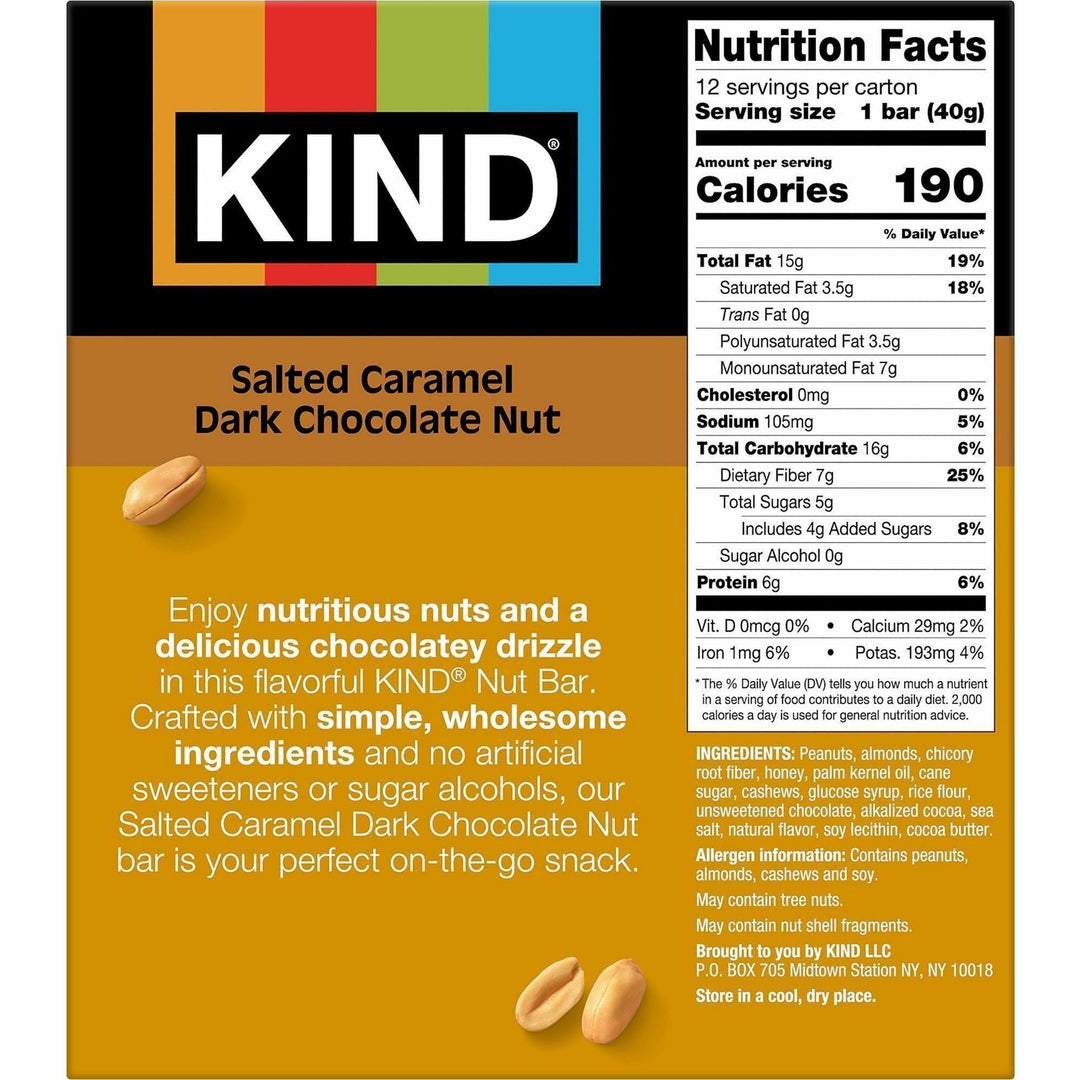 Image of KIND 26961 Salted Caramel Dark Chocolate Nut Bars
