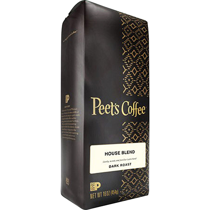 Image of Peet's Coffee & Tea® Coffee, House Blend, Whole Bean, 1 lb, Black