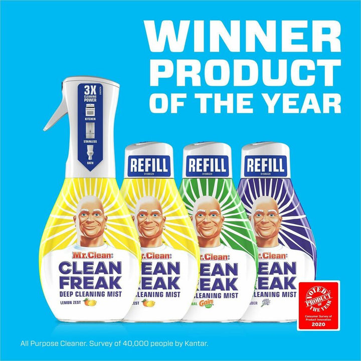 Image of Mr. Clean Clean Freak 79127 Deep Cleaning Mist, 16 fl oz (0.5 quart), Gain Scent, Easy to Use, Disinfectant, Deodorize, Multi, 1 Each