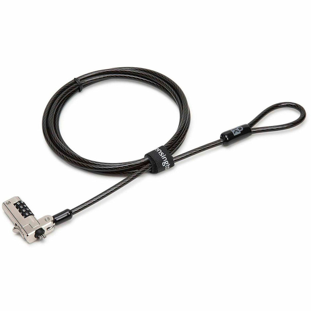Image of Kensington® Laptop Lock, Combo, 6' Cable,1-1/4"x1-7/10"x2/5"Lock Head,BK