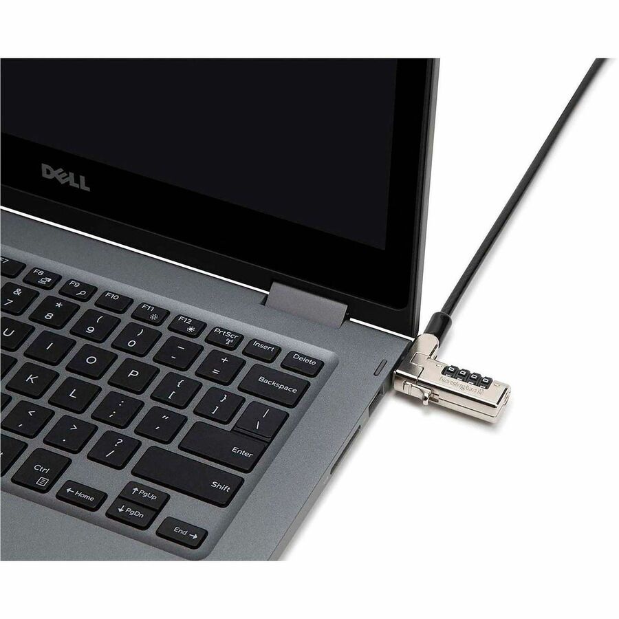 Image of Kensington® Laptop Lock, Combo, 6' Cable,1-1/4"x1-7/10"x2/5"Lock Head,BK
