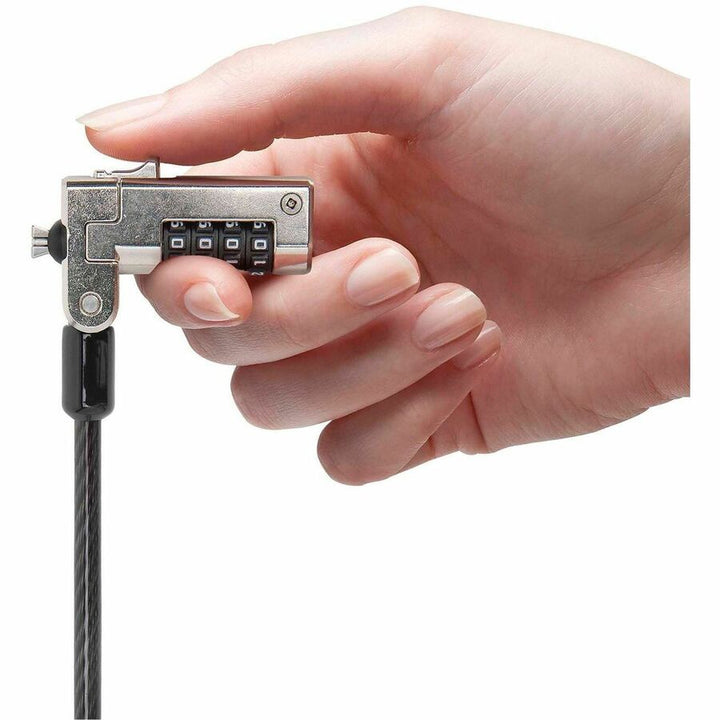 Image of Kensington® Laptop Lock, Combo, 6' Cable,1-1/4"x1-7/10"x2/5"Lock Head,BK
