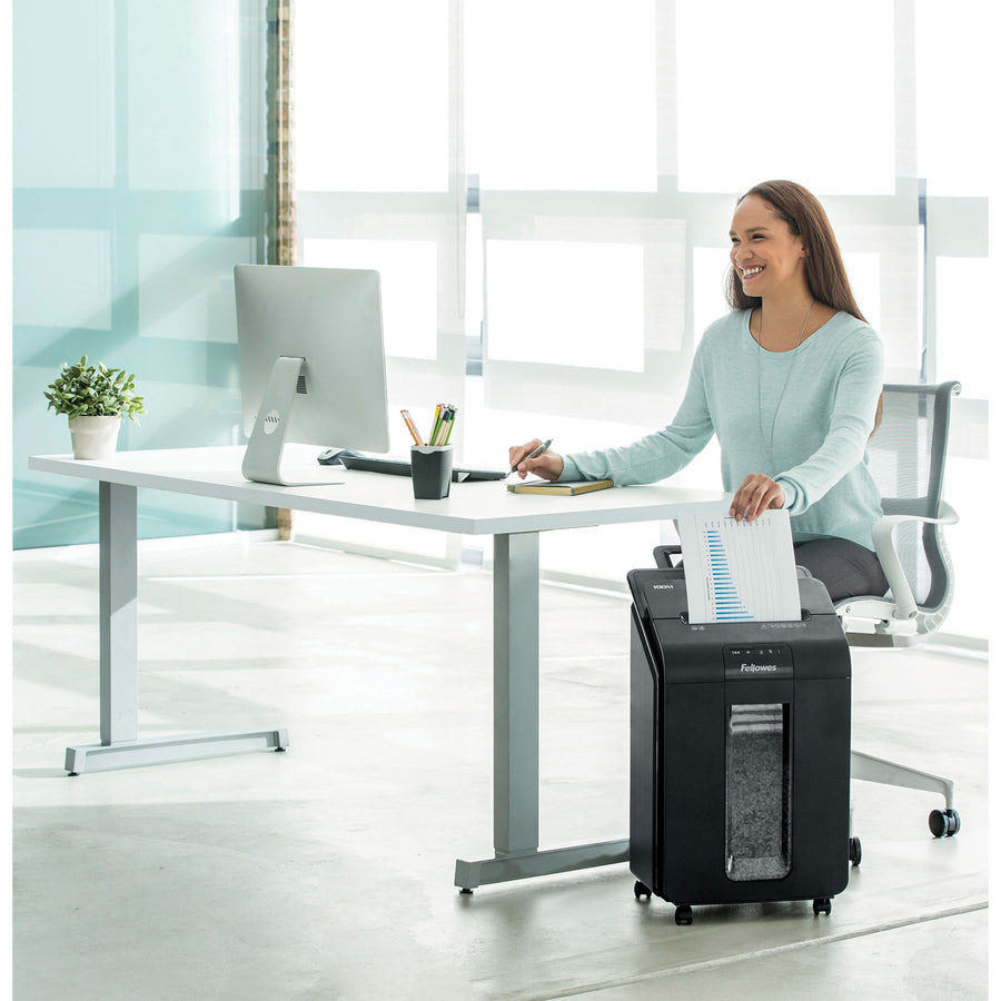 Image of Fellowes® Automax 100m Auto Feed Micro-Cut Shredder, 100 Auto/10 Manual Sheet Capacity