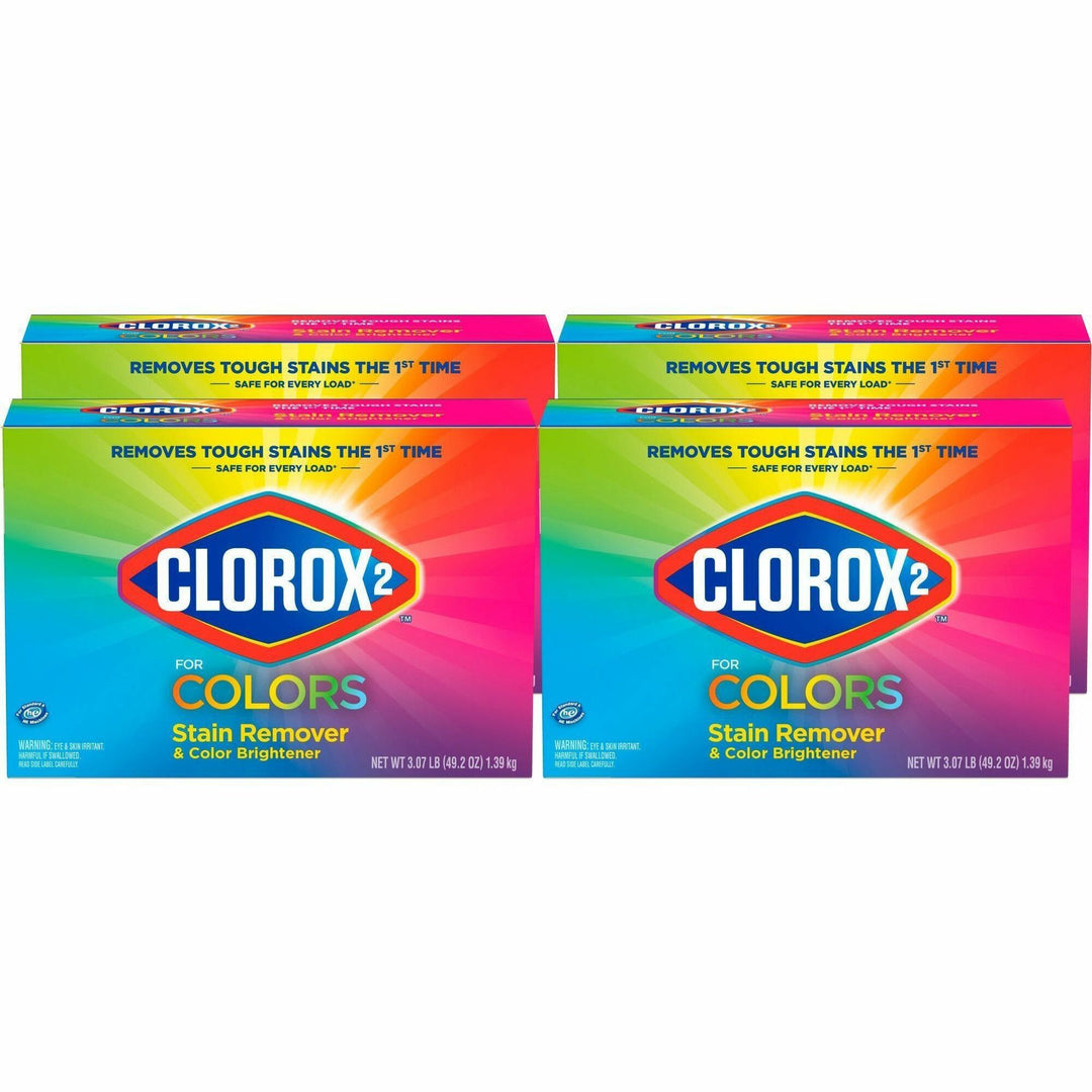 Image of Clorox® Stain Remover and Color Booster, Powder, 49.2 oz, 4/CT, NA