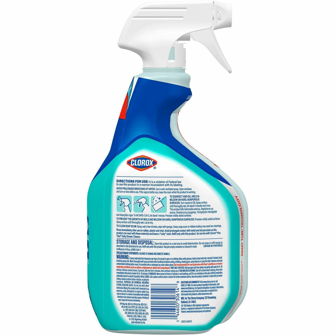 Image of Clorox® Bathroom Bleach, Foamer, Spray Bottle, 30 fl oz, 9/CT, Clear