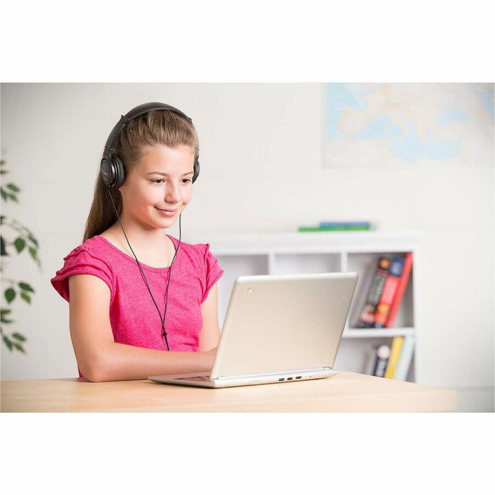 Image of Kensington® Hi-Fi Headphones, 6 ft Cord, Black