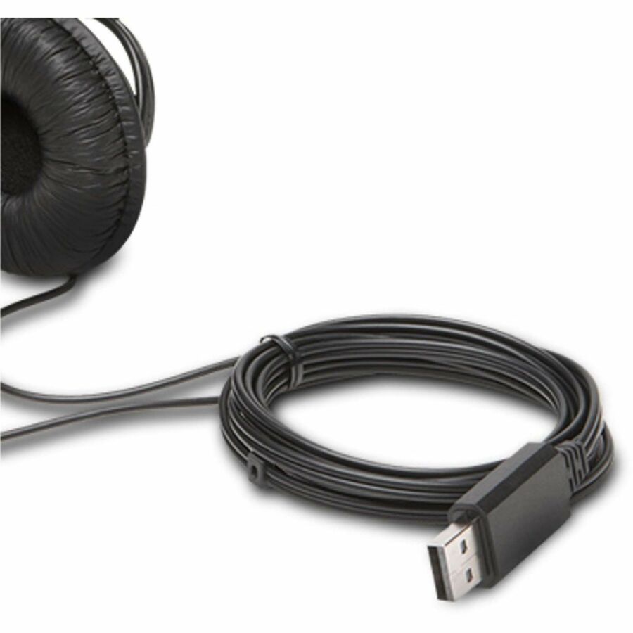Image of Kensington® Hi-Fi Headphones, 6 ft Cord, Black
