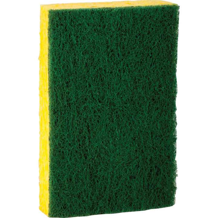 Image of 3M Scrub Sponges, Hvy-Duty, 4-1/2"x2-3/4", 9/PK, YW/GN