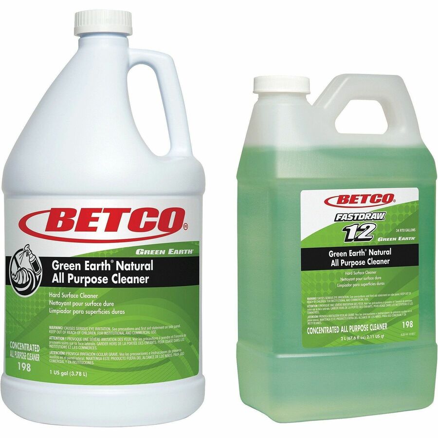 Image of Betco Corporation All-purpose Cleaner, Conc, Bio-based, 1 Gal, 4/CT, Green