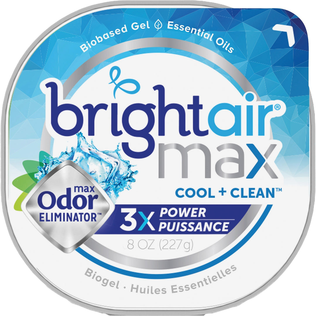 Image of BRIGHT Air® Odor Eliminator Gel,Cool Clean,8 oz,5"x5"x1-4/5",6/CT,BE