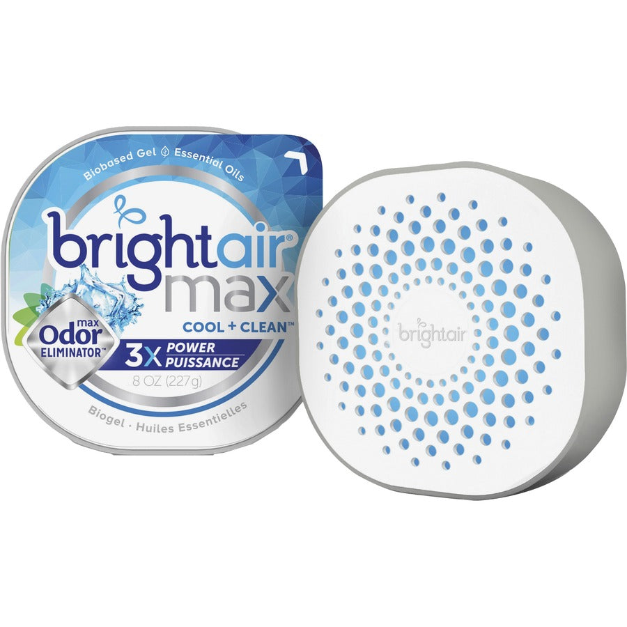 Image of BRIGHT Air® Odor Eliminator Gel,Cool Clean,8 oz,5"x5"x1-4/5",6/CT,BE
