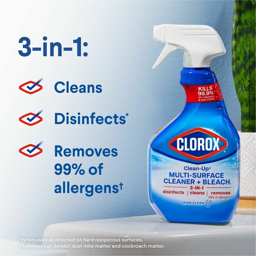 Image of Clorox® Cleaner, All-Purpose, Rain Clean Scent, 32 fl oz, 9/CT, MI