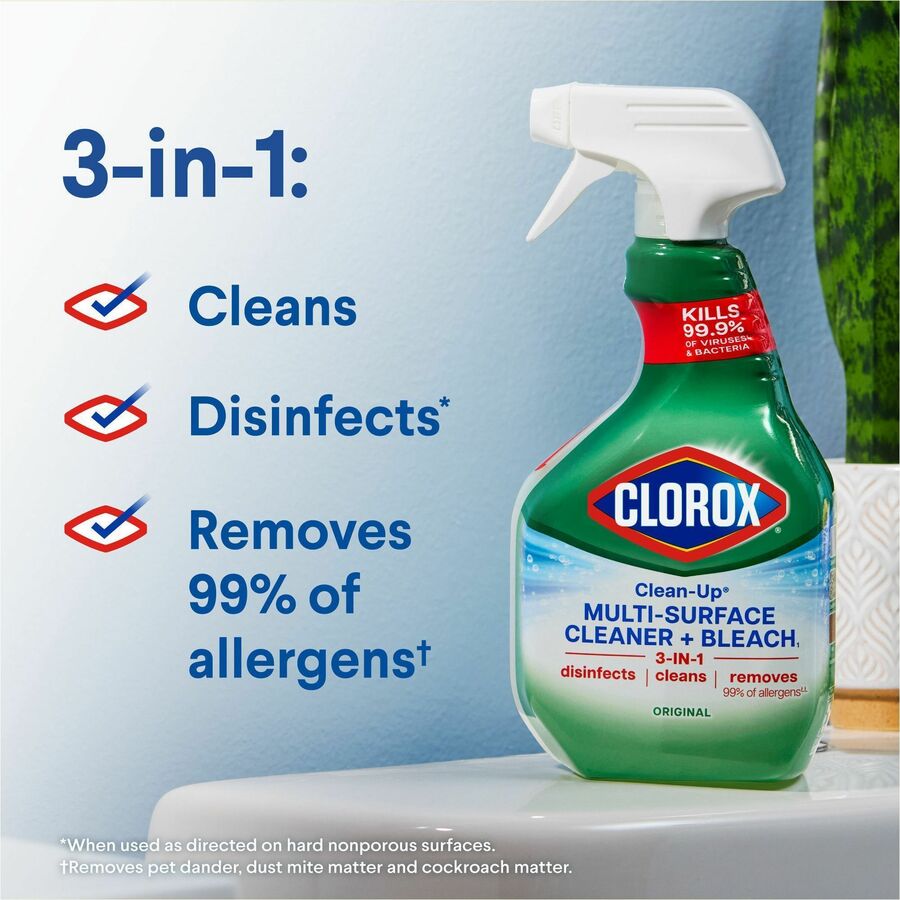 Image of Clorox® All-Purpose Cleaner, Original Scent, 32 fl oz, 9/CT, Multi