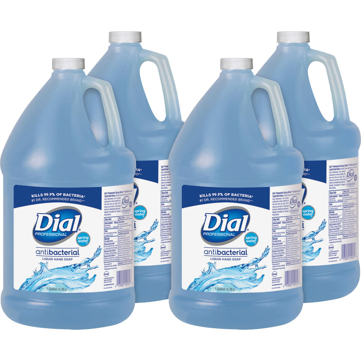 Image of Dial® Hand Soap Refill, Liquid, Antibacterial, 128 oz, 4/CT, Blue