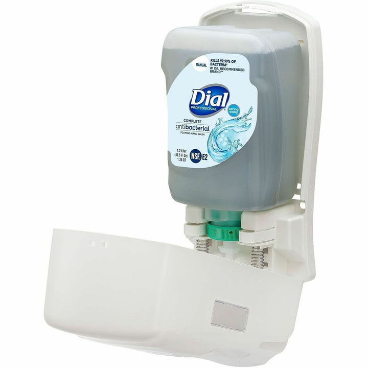 Image of Dial Professional 16656 FIT Manual Foam Soap Dispenser, Manual, 1.27 quart Capacity, Refillable, Durable, Ivory, 1 Each