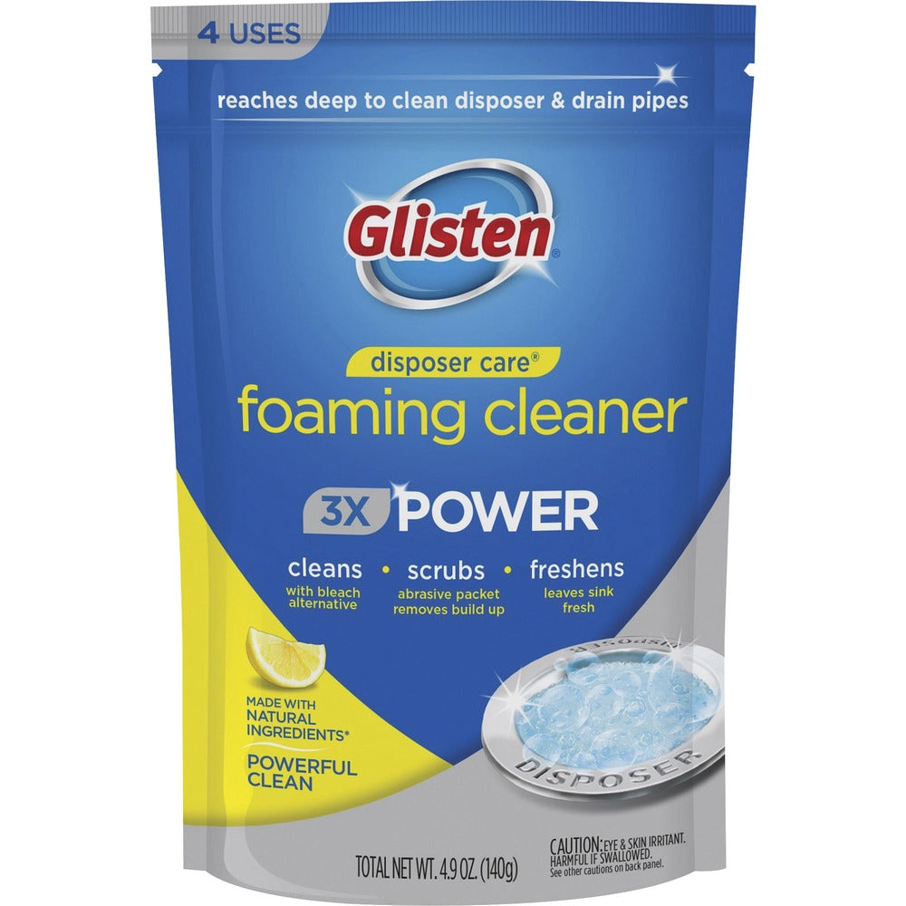 Image of Glisten Garbage Disposal Cleaner, Foaming, 4.9 oz, 4/PK,WE/BE