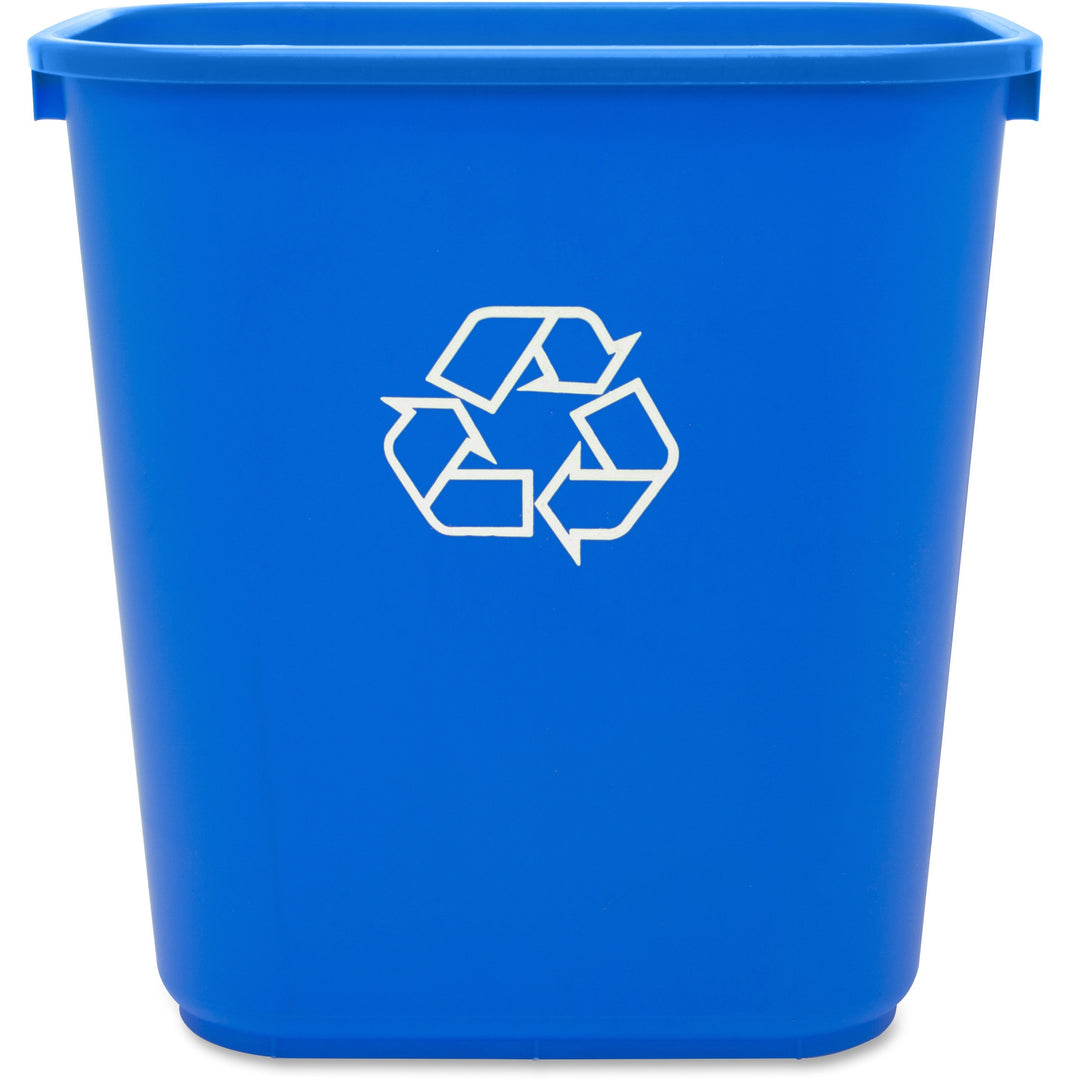 Image of Genuine Joe Recycling Wastebasket,28-1/2 Qt,14-1/2"x10-1/2"x15",12/CT,BE