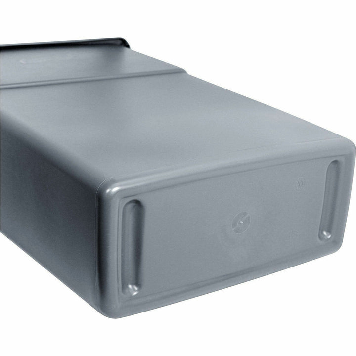 Image of Genuine Joe Waste Container, Space-Saving, 23 Gal, 20"x11"x30", 4/CT, GY