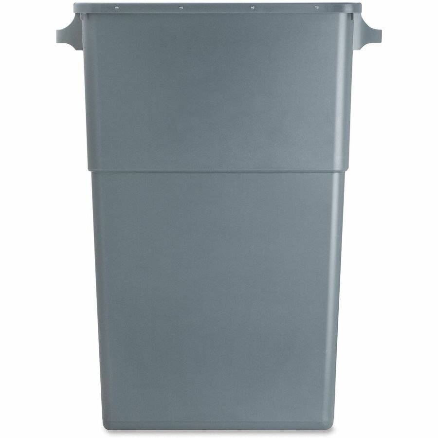 Image of Genuine Joe Waste Container, Space-Saving, 23 Gal, 20"x11"x30", 4/CT, GY