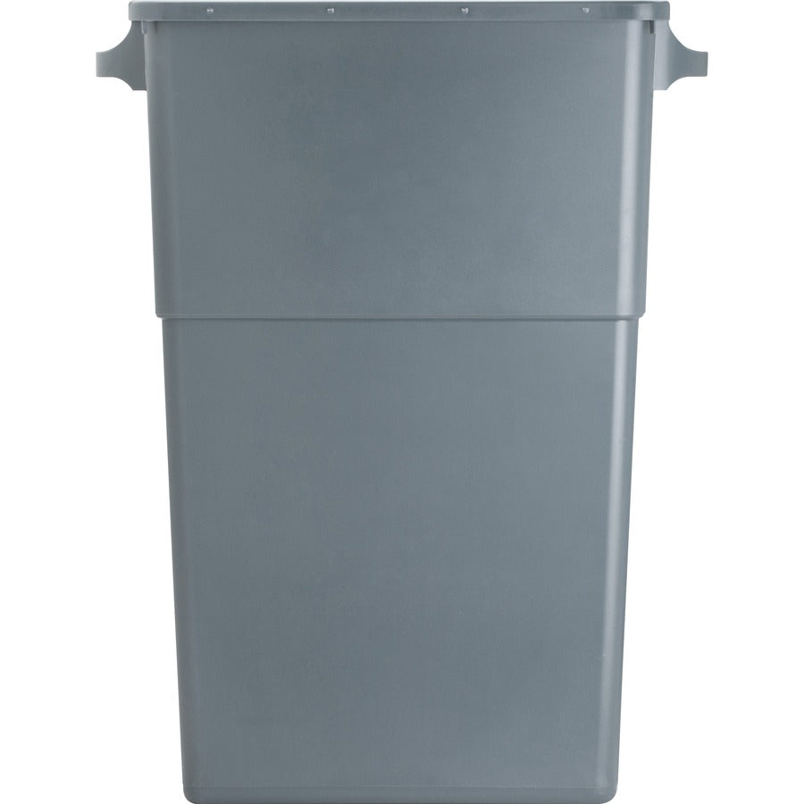 Image of Genuine Joe Waste Container, Space-Saving, 23 Gal, 20"x11"x30", 4/CT, GY