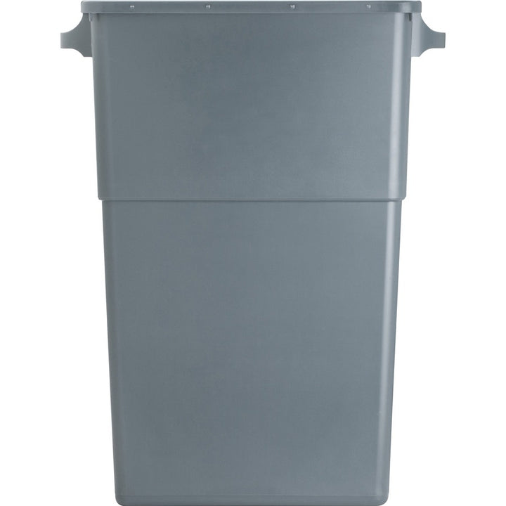 Image of Genuine Joe Waste Container, Space-Saving, 23 Gal, 20"x11"x30", 4/CT, GY