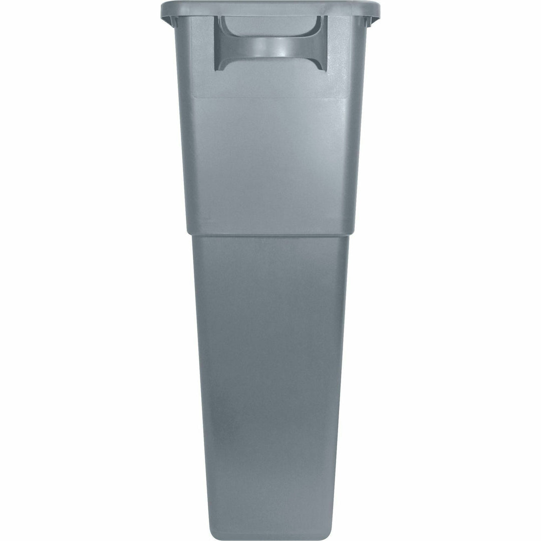 Image of Genuine Joe Waste Container, Space-Saving, 23 Gal, 20"x11"x30", 4/CT, GY