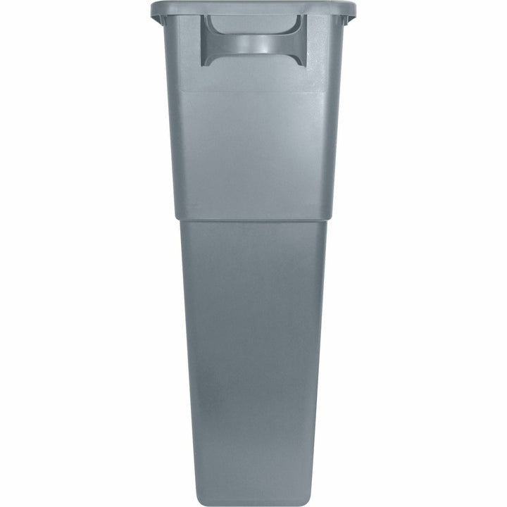 Image of Genuine Joe Waste Container, Space-Saving, 23 Gal, 20"x11"x30", 4/CT, GY