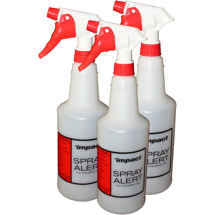 Image of Impact® Spray Bottles, 24oz, 4-1/2"Wx3/5"Diax11"H, 96/CT, White