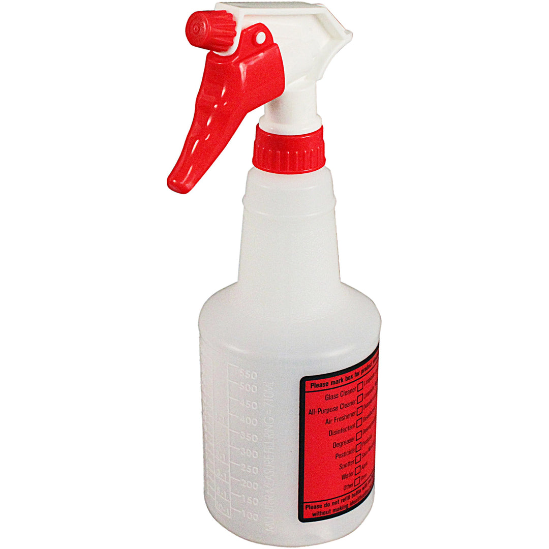 Image of Impact® Spray Bottles, 24oz, 4-1/2"Wx3/5"Diax11"H, 96/CT, White