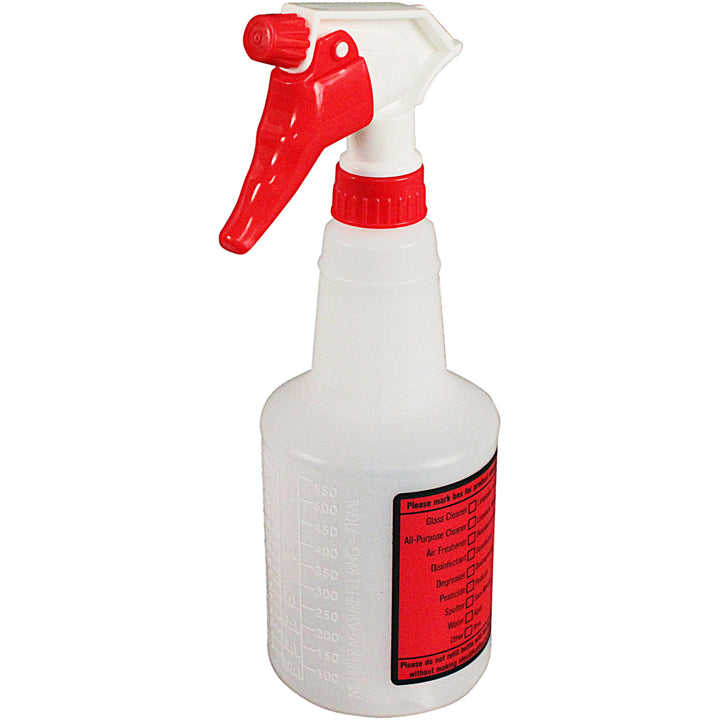 Image of Impact® Spray Bottles, 24oz, 4-1/2"Wx3/5"Diax11"H, 96/CT, White