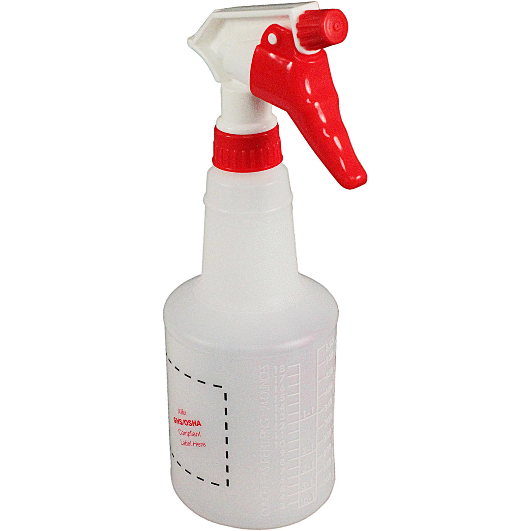 Image of Impact® Spray Bottles, 24oz, 4-1/2"Wx3/5"Diax11"H, 96/CT, White