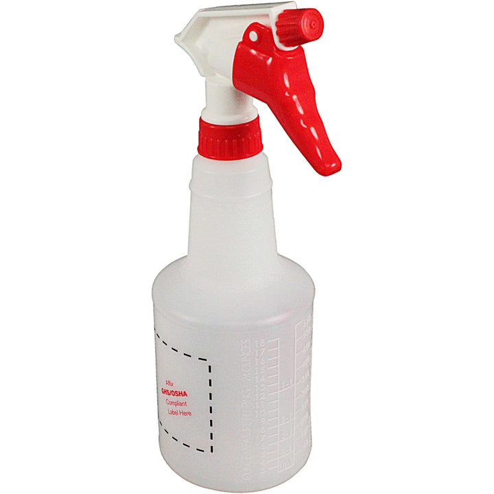 Image of Impact® Spray Bottles, 24oz, 4-1/2"Wx3/5"Diax11"H, 96/CT, White