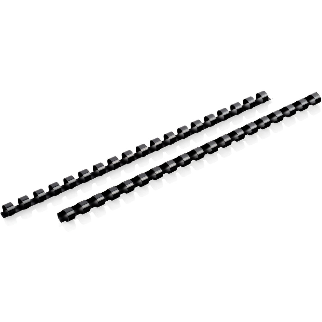 Image of Mead® Binding Spines, 19-Hole, 55-Sheet Capacity, 3/8", 125/BX, BK
