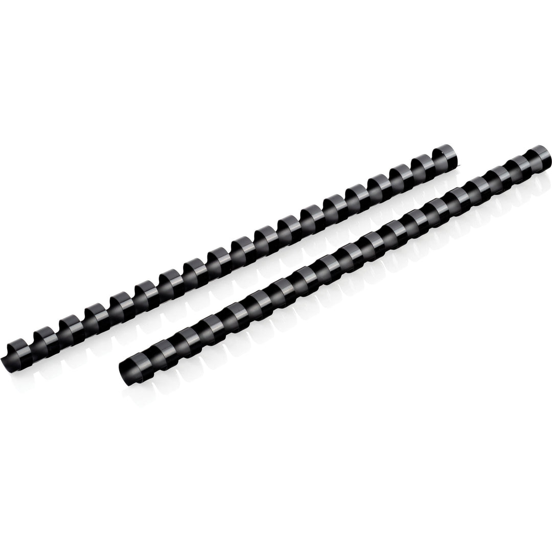 Image of Mead® Binding Spines, 19-Hole, 85-Sheet Capacity, 1/2", 125/BX, BK