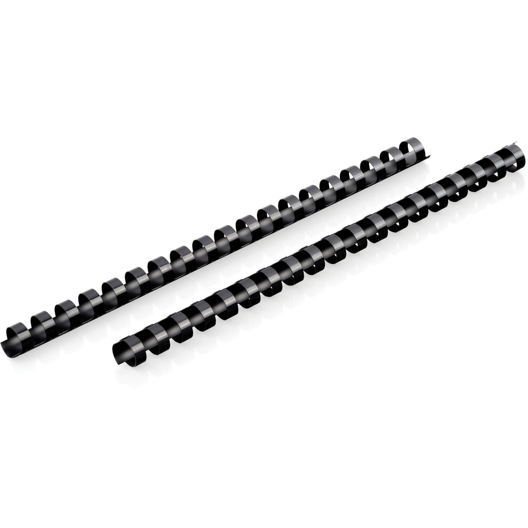 Image of Mead® Binding Spines, 19-Hole, 105-Sheet Cap, 9/16", 125/BX, BK