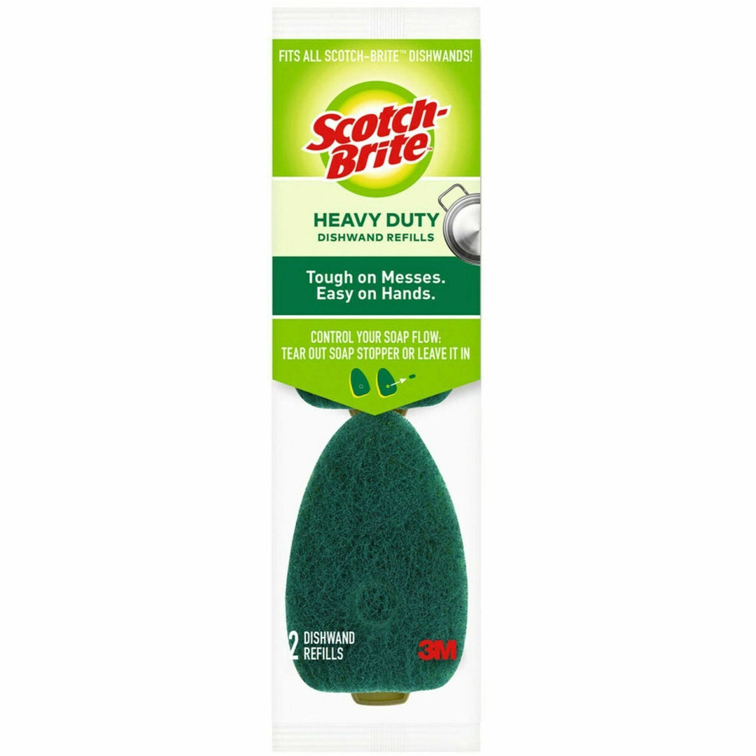 Image of 3M Dishwand Refills, 2-1/5"x2-9/10", 14/CT, Green