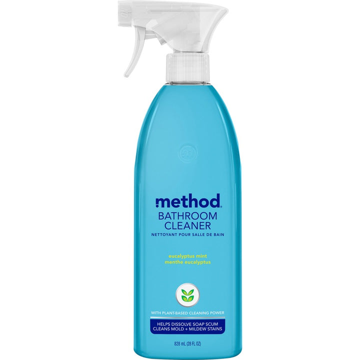 Image of Method® Bathroom Cleaner, Eucalyptus, Spray, 28oz, 8/CT, Blue