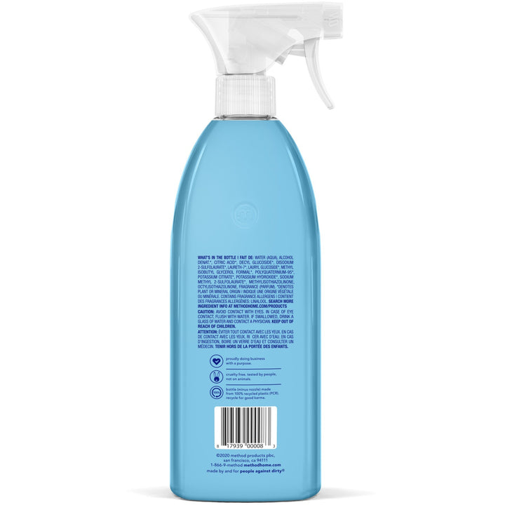 Image of Method® Bathroom Cleaner, Eucalyptus, Spray, 28oz, 8/CT, Blue